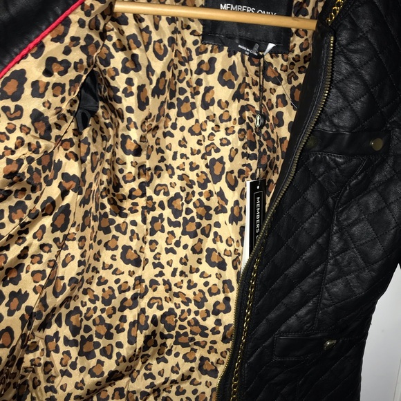 NWT!!Members Only Women’s Leather Jacket - Picture 7 of 7